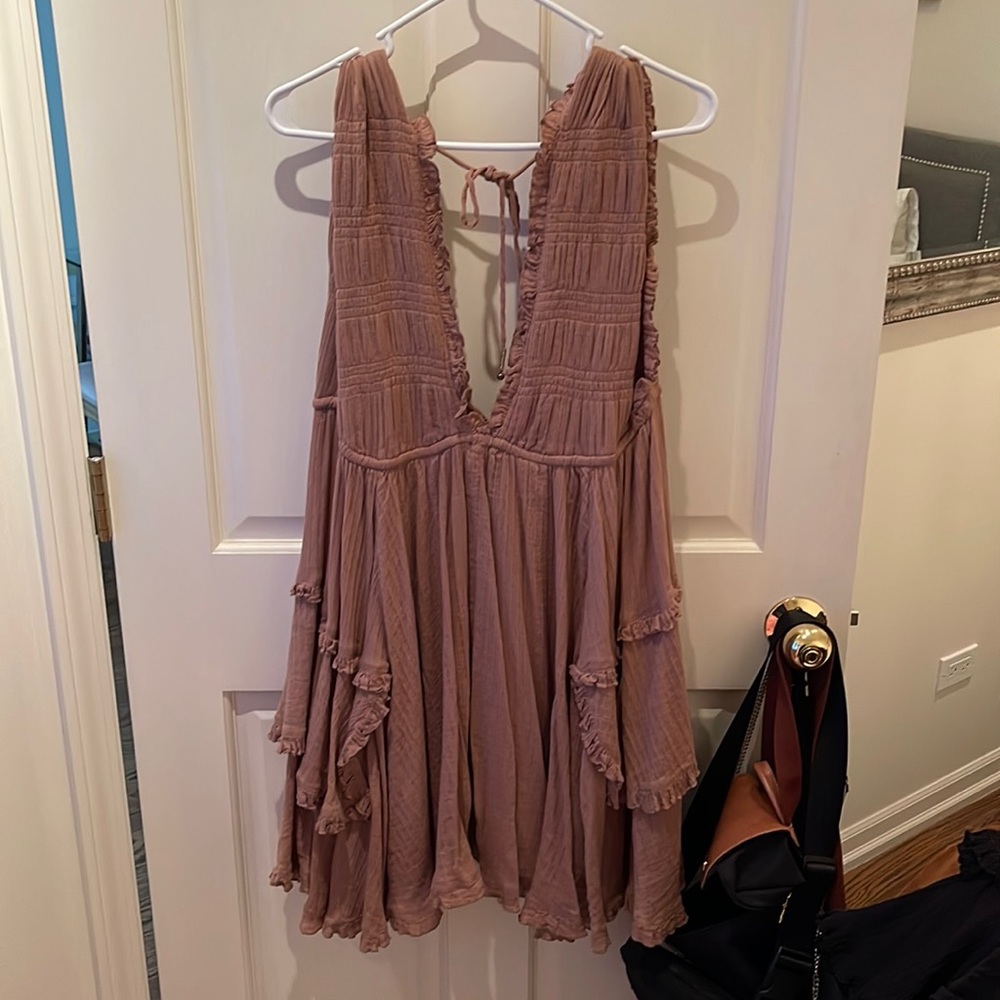 Mauve free people mini dress
